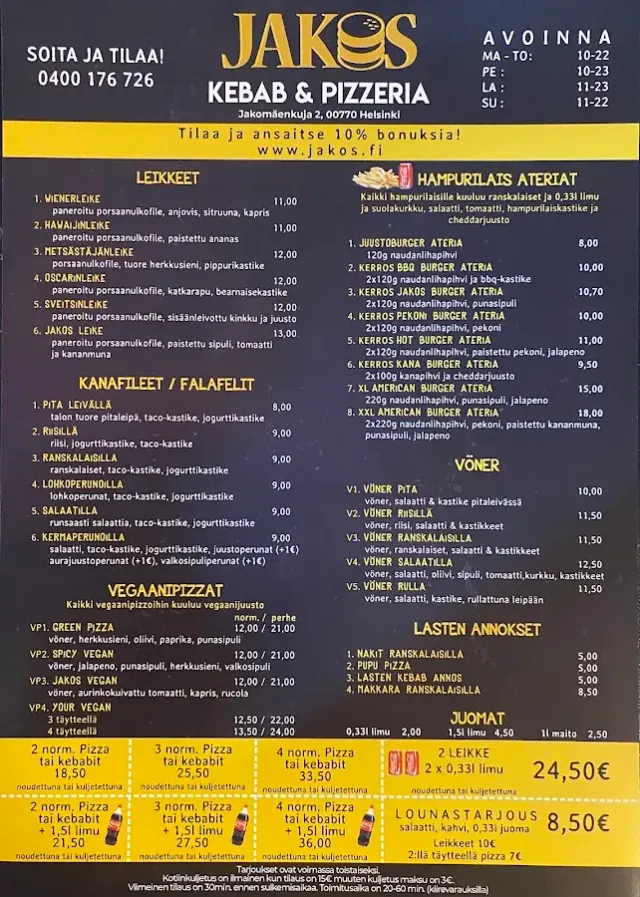 BookNoFees: بار وجبات خفيفة – Jakos Ravintola & Pizzeria – Helsinki – Jakos Ravintola & Pizzeria، الصورة 2